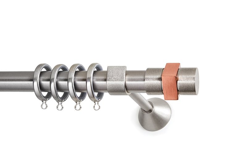 Anartisi - ΣΗΜΑΝΤΙΚΟ: Σε περίπτωση διαφοράς τιμής από το κατάστημα ισχύει παντα και μόνο η τιμή του καταστήματος Anartisi Κουρτινόξυλο Φ25 S11 Nickel/Copper